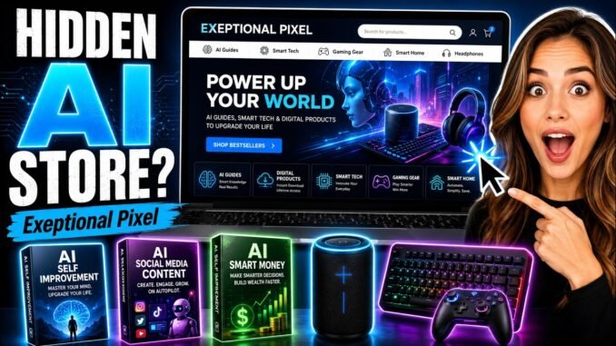 I Found a Smart Tech Store Full of AI Guides & Digital Products! | Exeptional Pixel Review