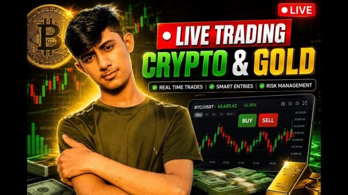 Live Gold, Crypto & Forex Trading | Zero To Advanced For Beginners | Live Stream Day 3