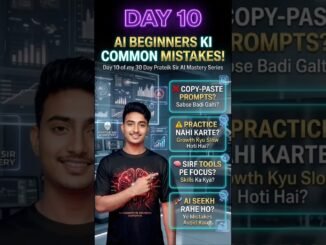 AI Beginners Ki Common Mistakes | In Galtiyon Se Bacho | AI Series Day 10 #ai #aiseries #easytricks