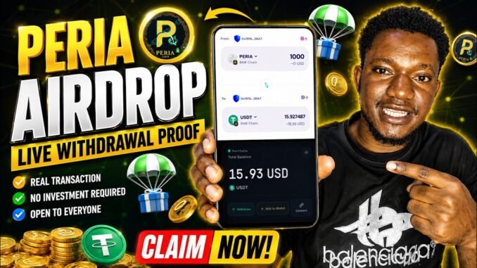 Claim PERIA Mining airdrop | Start Mining PERIA Coins and withdraw (Full Beginner's Guide)
