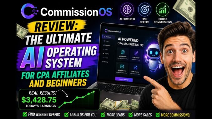 CommissionOS Review: The Ultimate AI Operating System for CPA Affiliates and Beginners