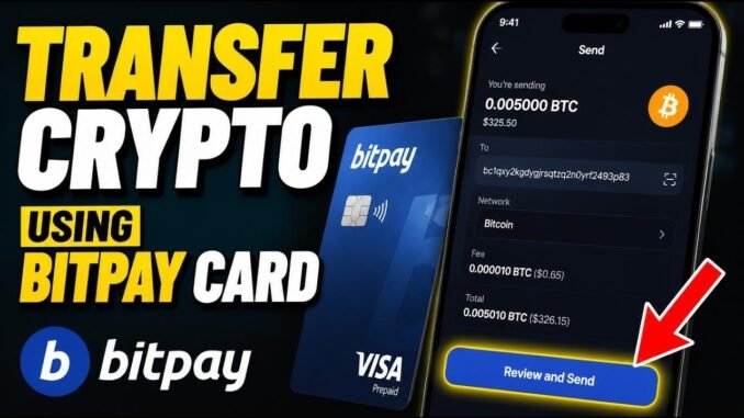 How to transfer crypto using BitPay Card - Beginner Guide