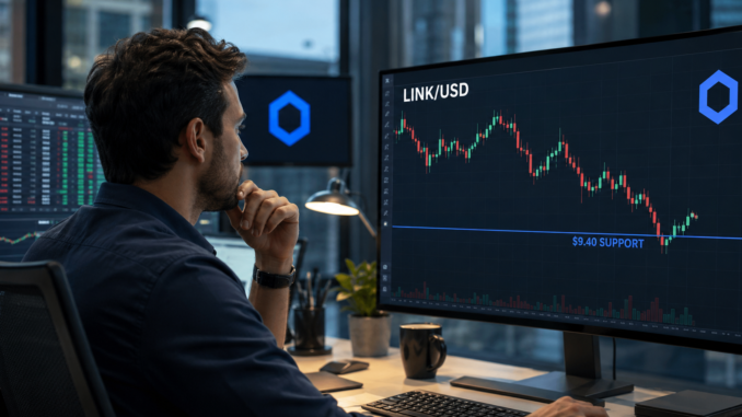 Chainlink pauses near $9.56 as ETF inflows support breakout hopes