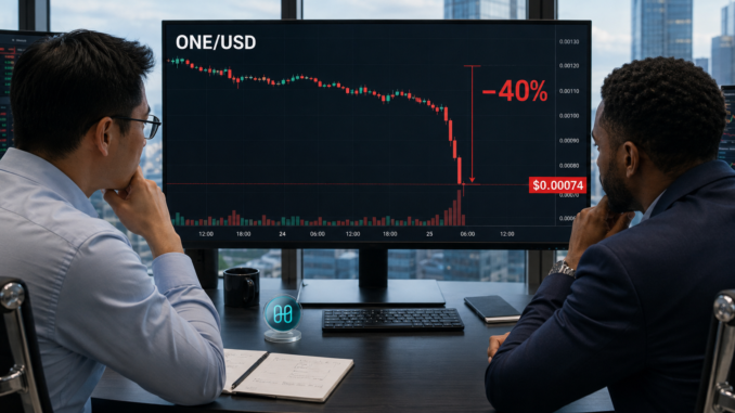 Harmony’s ONE token crashes 40% following a major exploit