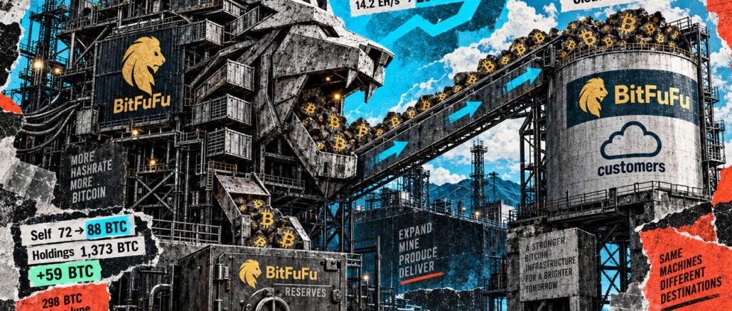 BitFuFu Bitcoin production rises 55%, reserves lag