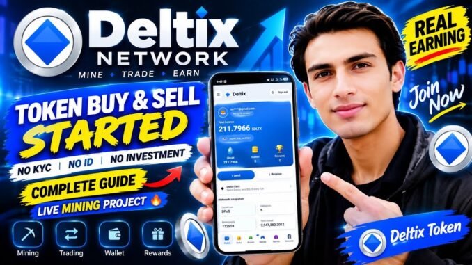 Deltix Network Mining App | $DLTX Token Earn & Complete Guide 2026