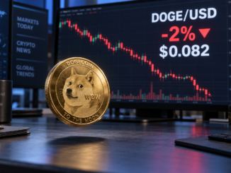 Dogecoin dips below $0.083 as weak ETF demand and bearish positioning limit recovery