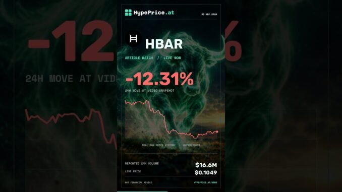 HBAR, LINK Crypto Market Watch: The Latest Gems Story