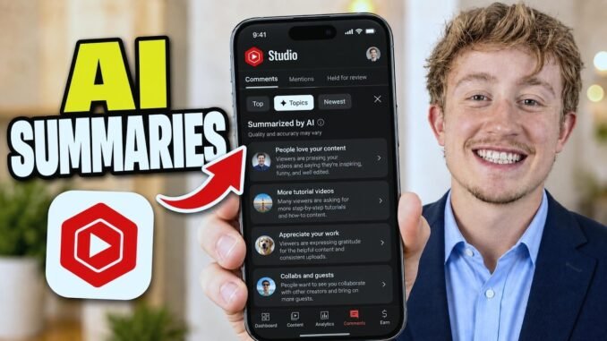 How To Get AI Comment Summaries In YouTube Studio App - Full Guide
