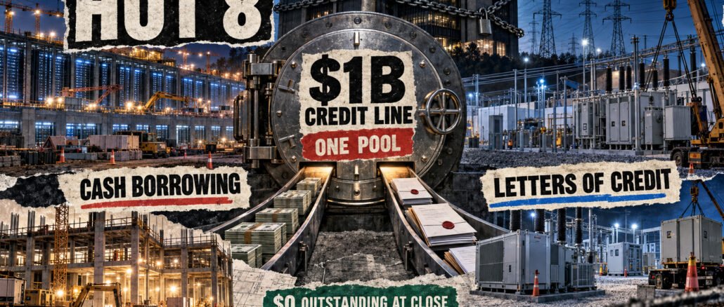 Hut 8 locks in $1B credit line, but faces 40% liquidity rules