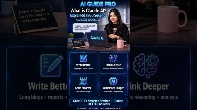 AI GUIDE PRO - 4 Powerful AIs Explained in 60 Seconds | ChatGPT, Claude, Perplexity & Gemini.