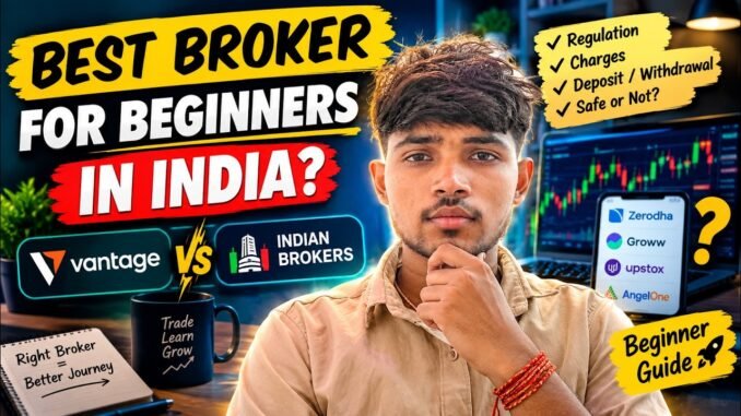 Best Broker for Beginners in India? Vantage vs Indian Brokers  #trending @cryptoburnervivek