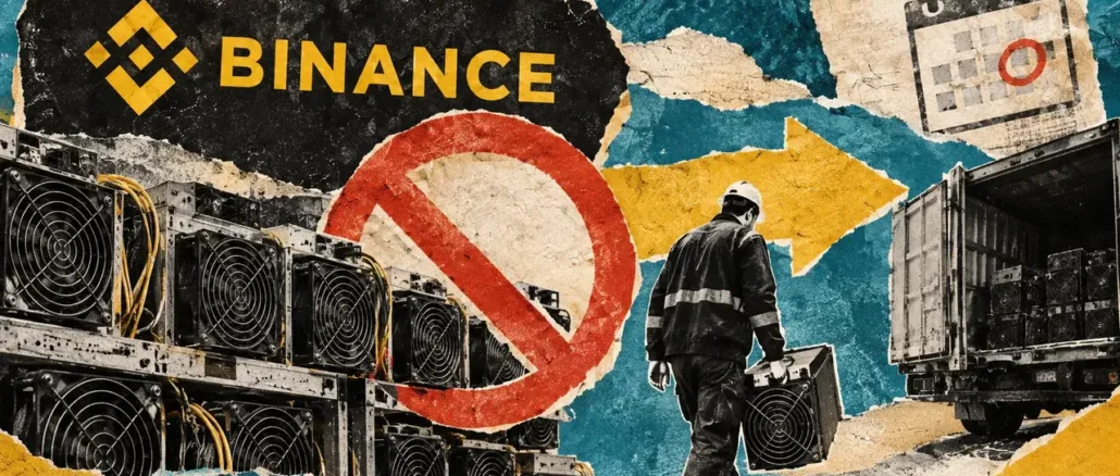 Binance Pool shuts on November 10, with record access ending two weeks later